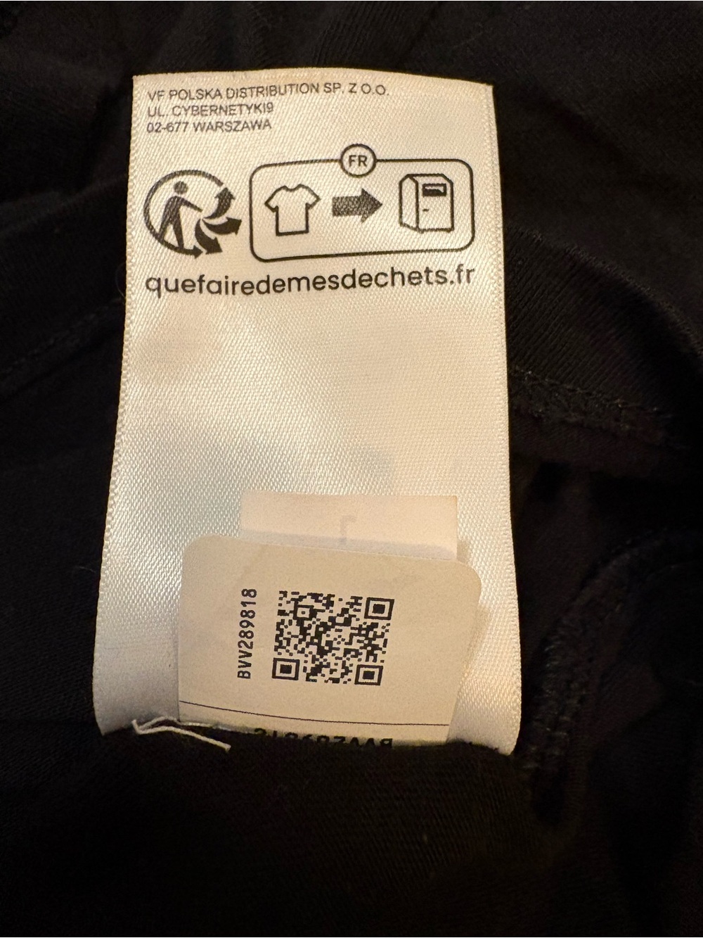 The North Face Black Tee with Multicolor Gradient Logo - Picture 7 of 7